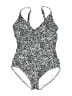 Lands' End Paisley Silver One Piece Swimsuit Size L - photo 1