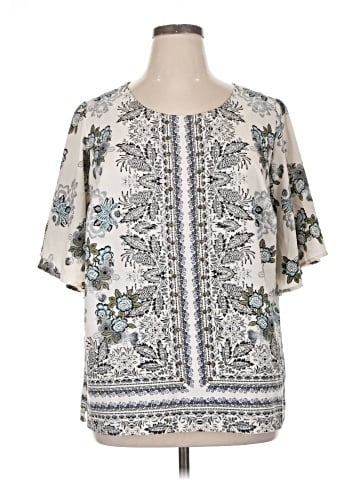 Roz & Ali Short Sleeve Blouse (view 1)
