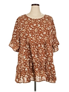 Emery Rose Short Sleeve Blouse