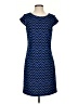 R&K Chevron-herringbone Blue Casual Dress Size S - photo 1