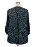 Beacon Polka Dots Teal 3/4 Sleeve Blouse Size 3X - photo 2