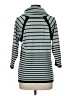 Per Se Stripes Blue Silk Cardigan Size M - photo 2