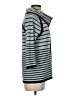 Per Se Stripes Blue Silk Cardigan Size M - photo 4
