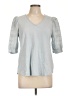 Chenault Gray 3/4 Sleeve Top Size L - photo 1