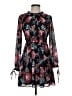 Ann Taylor LOFT 100% Polyester Paisley Black Casual Dress Size 2 Petite - photo 1