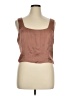 Express 100% Polyester Brown Sleeveless Blouse Size XL - photo 1