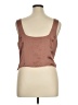 Express 100% Polyester Brown Sleeveless Blouse Size XL - photo 2