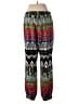 Zoe 100% Polyester Print Black Casual Pants Size 6 - photo 2
