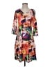 Atelier Print Orange Casual Dress Size XS - photo 1