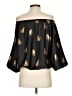 THML 100% Polyester Black 3/4 Sleeve Blouse Size S - photo 2
