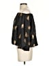 THML 100% Polyester Black 3/4 Sleeve Blouse Size S - photo 5