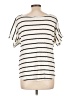 Forgotten Grace Ivory Short Sleeve Top Size L - photo 2