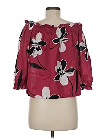 Who What Wear 3/4 Sleeve Blouse (view 2)