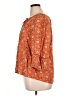 DR2 100% Rayon Orange 3/4 Sleeve Blouse Size XL - photo 5
