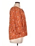 DR2 100% Rayon Orange 3/4 Sleeve Blouse Size XL - photo 4