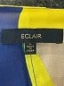 Eclair Color Block Green Short Sleeve Blouse Size L - photo 7