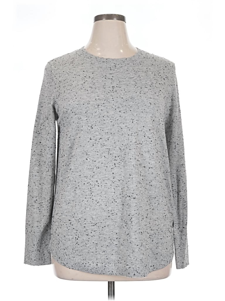 Pre-owned Ann Taylor Loft Pullover Sweater In Gray