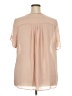 DR2 100% Polyester Pink Short Sleeve Blouse Size 3X - photo 2