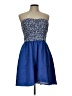 Sequin Hearts Blue Cocktail Dress Size 13 - photo 1