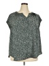 41Hawthorn Green Short Sleeve Blouse Size 3X - photo 1