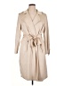M Magaschoni Solid Ivory Tan Trenchcoat Size 1X - photo 1