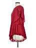 NY Collection 100% Polyester Red 3/4 Sleeve Blouse Size S - photo 5