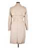 M Magaschoni Solid Ivory Tan Trenchcoat Size 1X - photo 2