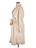 M Magaschoni Solid Ivory Tan Trenchcoat Size 1X - photo 5