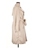 M Magaschoni Solid Ivory Tan Trenchcoat Size 1X - photo 4