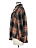 Unbranded 100% Polyester Plaid Brown Long Sleeve Blouse Size M (tall) - photo 5