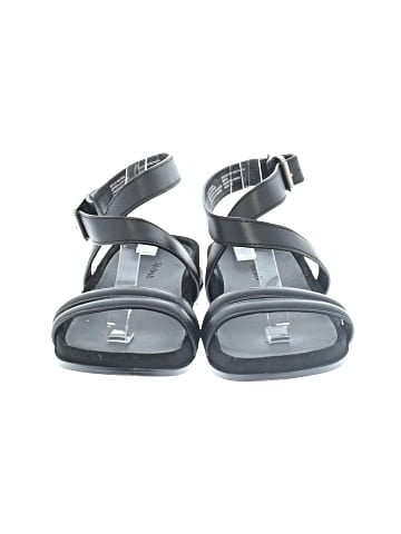 Madewell The Caro Ankle-Wrap Sandals in Leather (view 2)