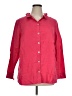 Soft Surroundings Red Long Sleeve Button-Down Shirt Size XL - photo 1