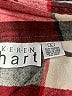 Keren Hart 100% Cotton Plaid Red Jacket Size L - photo 6