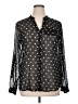 Kut from the Kloth 100% Polyester Polka Dots Black Long Sleeve Blouse Size XL - photo 1