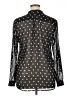 Kut from the Kloth 100% Polyester Polka Dots Black Long Sleeve Blouse Size XL - photo 2