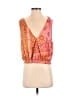 Free People Orange Sleeveless Blouse Size XS - photo 1