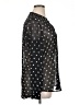 Kut from the Kloth 100% Polyester Polka Dots Black Long Sleeve Blouse Size XL - photo 4