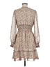 Max Studio 100% Polyester Hearts Brown Cocktail Dress Size M - photo 2