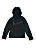 Nike 100% Polyester Black Zip Up Hoodie Size M (kids) - photo 1