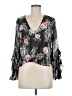 Intermix Black 3/4 Sleeve Blouse Size M - photo 1
