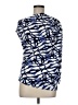 Natori Print Blue 3/4 Sleeve Blouse Size M - photo 1