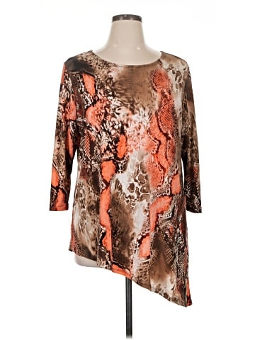 Women With Control 3/4 Sleeve Blouse (view 1)