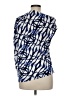 Natori Print Blue 3/4 Sleeve Blouse Size M - photo 2