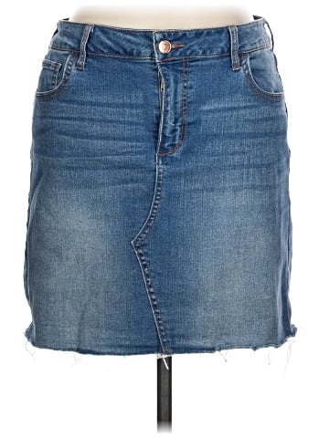 Celebrity Pink Denim Skirt (view 1)