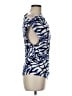 Natori Print Blue 3/4 Sleeve Blouse Size M - photo 4