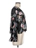 Intermix Black 3/4 Sleeve Blouse Size M - photo 4