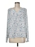 dalia 100% Polyester Blue Long Sleeve Blouse Size M - photo 1