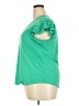 Adrianna Papell Green Short Sleeve Top Size XL - photo 5