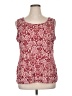 IMAN Red Sleeveless Blouse Size 1X - photo 1