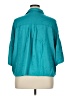 Primark Teal 3/4 Sleeve Button-Down Shirt Size 14 - photo 2